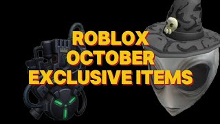 Roblox October Exclusive Items 2024 [upl. by Silber486]