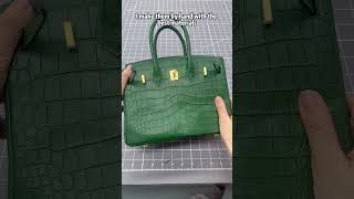 Bamboo green alligator bag isnt it perfect for the Yule ballbag [upl. by Florian]