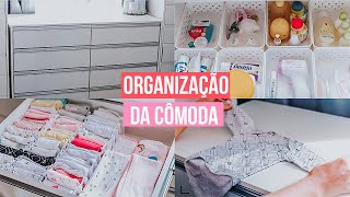 ORGANIZANDO A CÔMODA E GUARDAROUPA DE BEBÊ [upl. by Merrick]