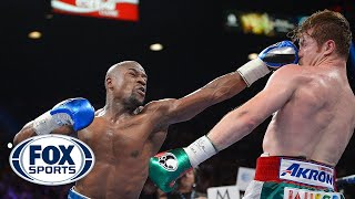 Floyd Mayweather beats Canelo Alvarez in 12round decision [upl. by Mezoff]