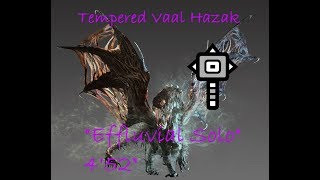 MHW Solo Hammer  Tempered Vaal Hazak 452quot68 quotEffluvial Soloquot [upl. by Uzzia]