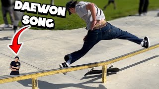 The Team And A Little Daewon Song Skating [upl. by Ennayhs105]