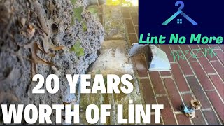 NEVER HAD A DRYER VENT CLEANING DONE 20 YEARS [upl. by Eizus794]