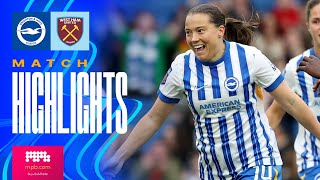 HIGHLIGHTS  Brighton v West Ham  Womens Super League [upl. by Aranat550]