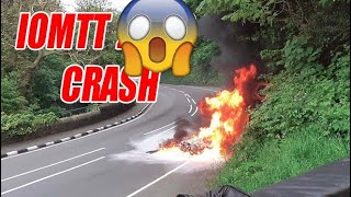 IOM TT Crash Fly by and Top Speed  Highlights [upl. by Rise]