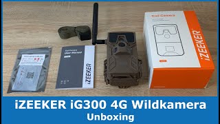 Unboxing der iZEEKER 4G LTE Wildkamera iZEEKER iG300  Erster Eindruck [upl. by Tamarra]