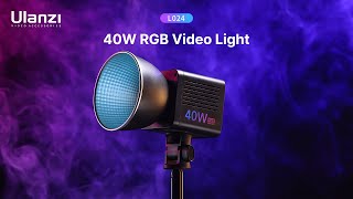 Ulanzi L024 40W RGB Portable Video Light [upl. by Schonfeld]