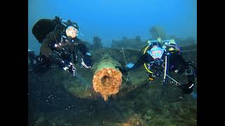 HMS Hellespont  Diving cave 30102023 Malta [upl. by Harlow26]