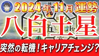 【運勢】2024年11月 八白土星の運勢 － 変化の波に乗り、運気上昇のチャンス【九星気学鑑定士夏目晃丞の九星気学】 [upl. by Nelleyram]