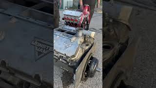 Midway through an engine swap on Grave Digger 🛠️ MonsterJam [upl. by Amihc]