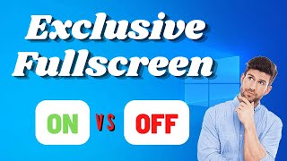 Exclusive Fullscreen On vs Off exclusivefullscreen fullscreenoptimization [upl. by Marieann734]