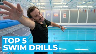 Top 5 Swim Drills For Triathletes  Triathlon Training Tips [upl. by Nehte]