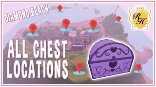 ALL THE CHESTS IN DIAMOND BEACHRoyale High 7250 diamonds [upl. by Ecitnerp651]