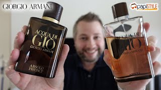 Giorgio Armani  Acqua Di Gio Absolu vs Absolu Instinct  Review [upl. by Gibert]