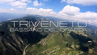 4K Triveneto Bassano del Grappa  Hang Gliding [upl. by Lluj]