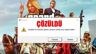 GTA V unable to launch game please verify your game data Hatası Çözümü [upl. by Gun]