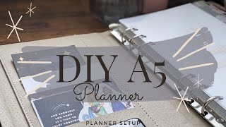 PLANNER SETUP  DIY A5 Planner  How to design your own A5 Planner System [upl. by Ralf608]