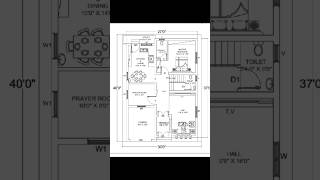 4030 1200duplex house plan ground floor [upl. by Wieren]