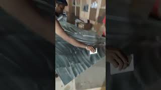 Applying Fevicol on Laminate arqam construction interiordesign shortvideo [upl. by Drugge]