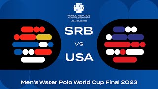 Serbia vs USA  QuarterFinals  Men’s Water Polo World Cup Final 2023 [upl. by Eniamart]