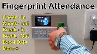 Best time and attendance office biometric attendance system  Biometric attendance machine 2022 [upl. by Chinua]