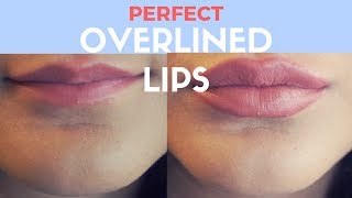 How to Overline Your Lips PERFECTLY [upl. by Osner832]