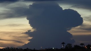 Cumulonimbus clouds visible from Campina Grande Paraíba timelapse  May 22 2014 [upl. by Aidyn690]