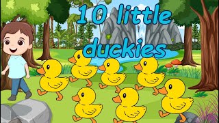 Ten Little Duckies  Kids Songs  Number song  Super simple songs kidsentertainment duck [upl. by Eylrahc]