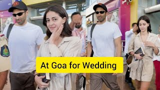 Ananya Pandey and Aditya Roy Kapoor ek saath pohoche Goa 🤩💃🕺✈️ [upl. by Sylera44]