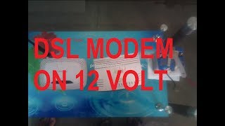 DSL Modem AND Wifi router on Motorcycle Battery 12 Volts [upl. by Eceerehs699]