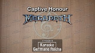 Megadeth  Captive Honour Karaoke [upl. by Vallery]