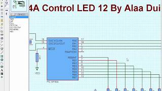 MICRO C 12 LED Chaser by PCB projects34 [upl. by Samanthia869]