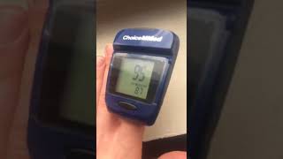 ChoiceMMed Fingertip Pulse Oximeter with Pedometer CG519 Great [upl. by Horvitz592]