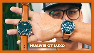 Que Smartwatch MAIS LINDO Huawei GT pulseira couro Smartwatch [upl. by Ednalrym]