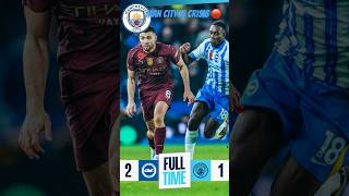 Man City in Crisis Four Losses in a Row Manchester City vs Brighton match review shorts mancity [upl. by Aramahs]