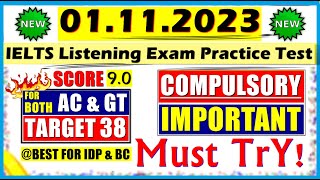 IELTS LISTENING PRACTICE TEST 2023 WITH ANSWERS  01112023 [upl. by Akeem]