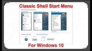 Classic Shell Start Menu for Windows 10 [upl. by Nanreik311]