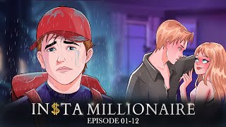 Insta Millionaire  Episode 01  12  Animated Stories by Pocket FM [upl. by Ahsinert]