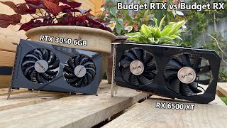 RTX 3050 6GB Vs RX 6500 XT  Which Budget GPU is Better [upl. by Revilo779]