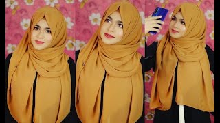 Without Inner Cap amp Full Coverage Chiffon Hijab Style  EP1 Chiffon Freak  MUNA [upl. by Agiaf]