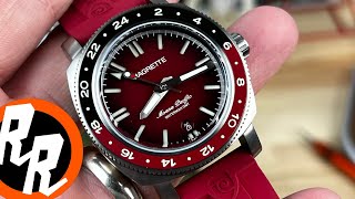 Unboxing Magrette Redbar NZ Collaboration Waterman GMT Titanium [upl. by Dawson]