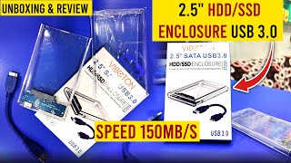 HDDSSD 25quot Enclosure USB 30  Plug And Play  150MBS Fast Speed  Mobile Support  GCCCare [upl. by Cherice]