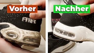 Schuhe richtig waschen ✅  Turnschuhe reinigen putzen amp sauber machen [upl. by Stucker]