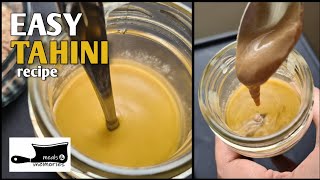 Easy Tahini Recipe  Homemade Tahini Sauce  How to make Tahini at Home  Tahini Sauce for Hummus [upl. by Benita80]