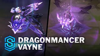 Dragonmancer Vayne Skin Spotlight  PreRelease  PBE Preview  League of Legends [upl. by Adnilec171]