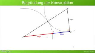 Konstruktion des Goldenen Schnitts Begründung [upl. by Farrison982]