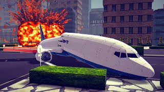 Airplane and Helicopter Crashes in the City 1  Besiege [upl. by Alrzc]