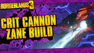 Borderlands 3  Crit Cannon Zane Build Best Mantis Cannon One Shot Build [upl. by Htrowslle]