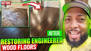 Trip to Florida to Restore Engineered Wood Floors instead of Replacing [upl. by Oiril]