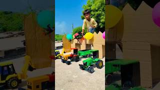 tractor malik ko gussa aaya tractor balloon bridge crossing minitractor automobile ytshorts [upl. by Ellednahs]